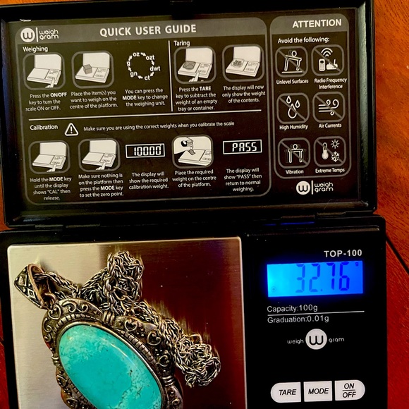 Vintage Silver turquoise necklace. May need cleaning - Picture 4 of 12